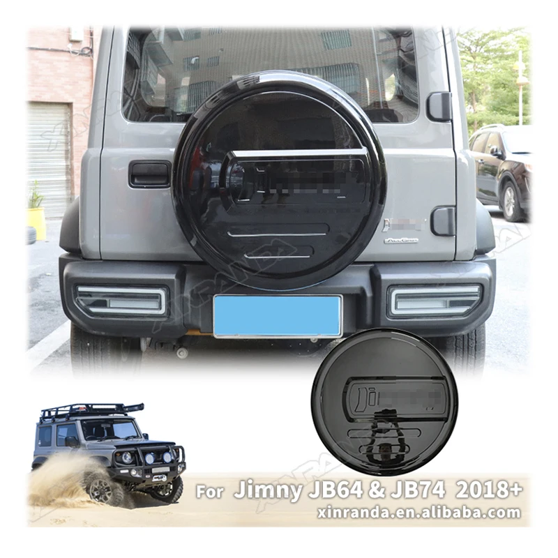 Jimny 3 Doors Accessory Spare Tire Cover Black Spare Tire Wheel Cover For Susuki Jimny Jb74 Jb64