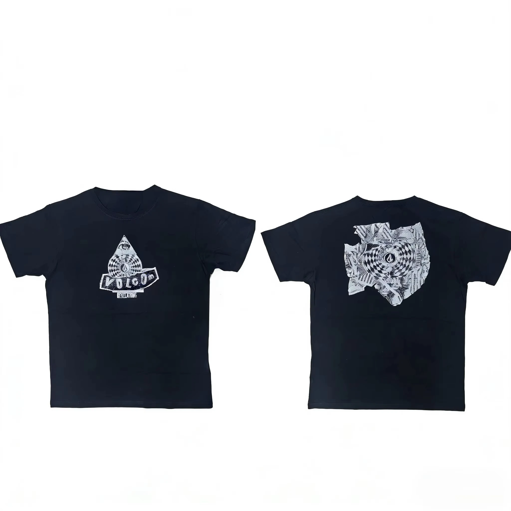 White Workwear Volcom Skateboarding Extreme Sports Brand T-Shirt Cotton Graphic Tee Men Women Summer Streetwear