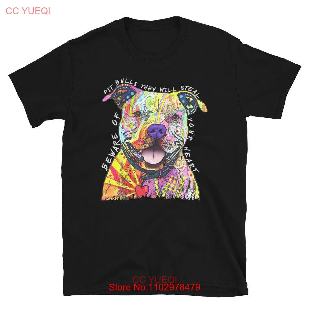 Забавная футболка для влюбленных домашних животных с изображением крадущего сердца питбуля