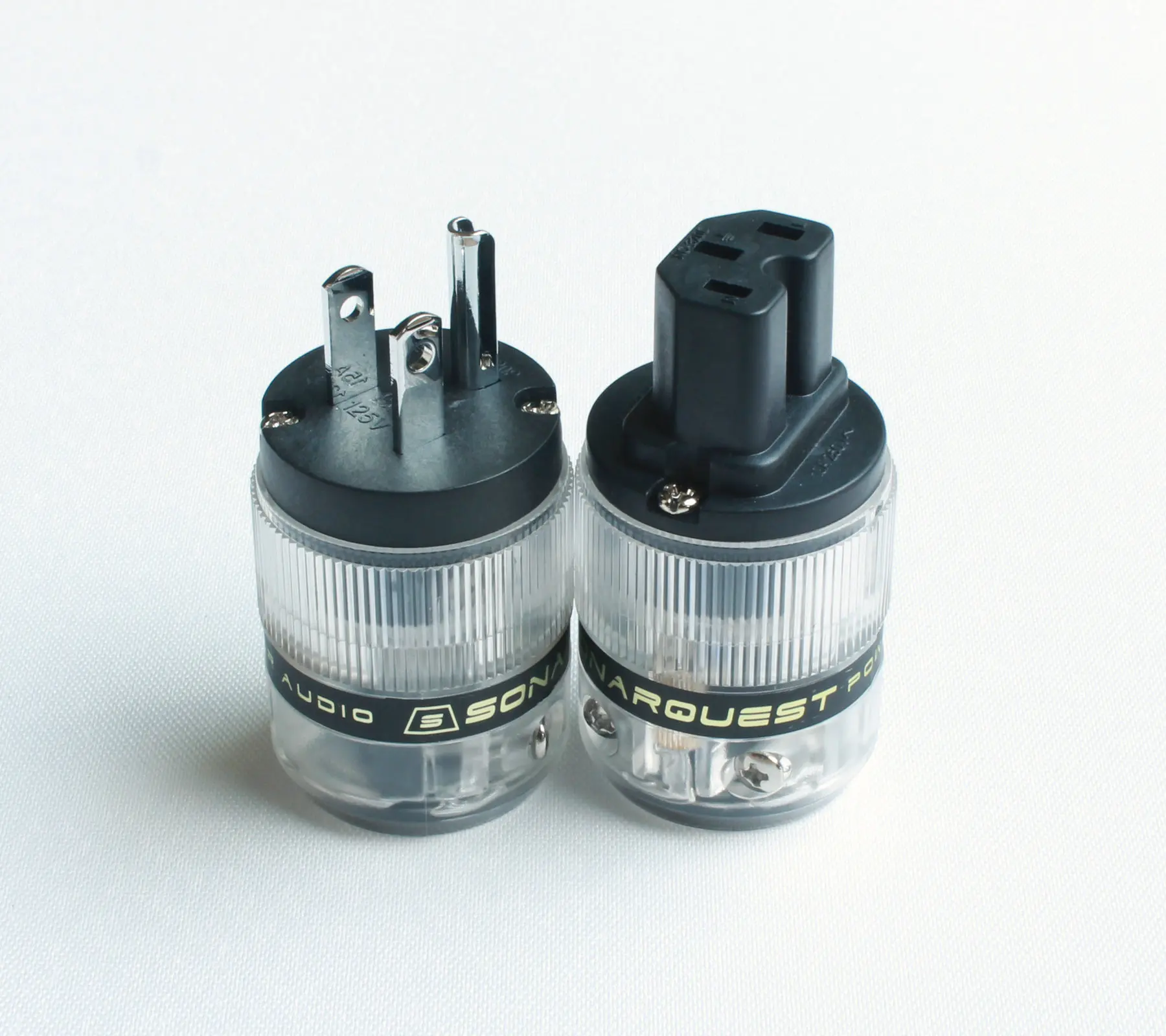 

SONARQUEST Power Plug Rhodium Plated HIFI US Male & Female IEC High Quality Diy Connector