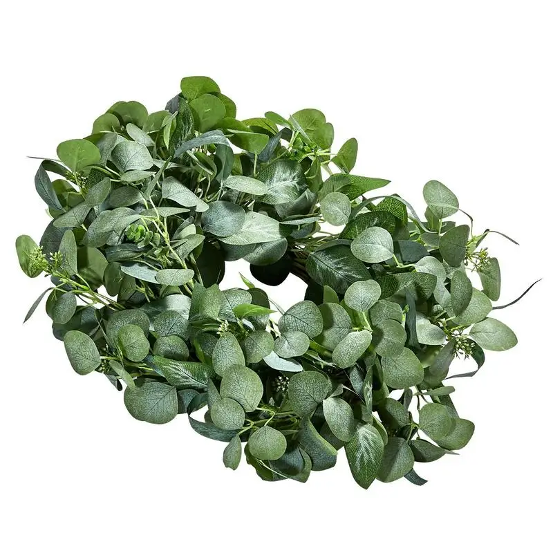 Guirlande décorative artificielle, 66,04 cm, guirlande saisonnière, décorée de feuilles d'eucalyptus, baies, tiges épineuses, guirlande de porte pour toutes les saisons, pour usage intérieur et extérieur, mur de maison, fenêtre, décoration festive