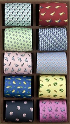 Multicolor Colorful Character Pattern Animal Mens Skinny Ties Neckties 100% Silk Slim Tie Brand New Wholesale