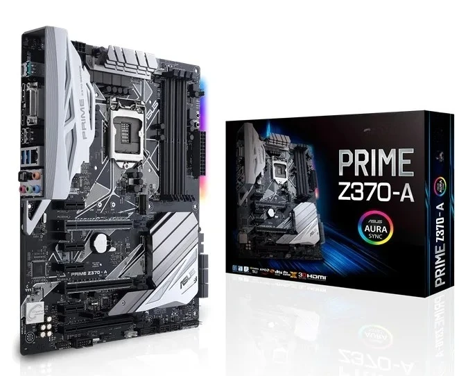 

Boxed FOR ASUS Z370-A Motherboard 1151 pin DDR4 supports 8th and 9th generation CPUs