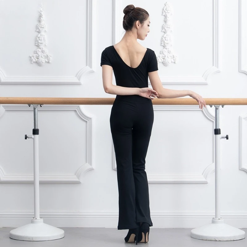 Vêtements d'entraînement d'été confortables et respirants pour femmes et adultes, vêtements d'entraînement de danse élégants à manches courtes