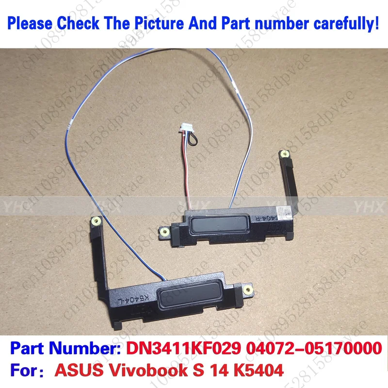

GYX New For ASUS Vivobook S 14 K5404 SPEAKER R+L 04072-05170000.