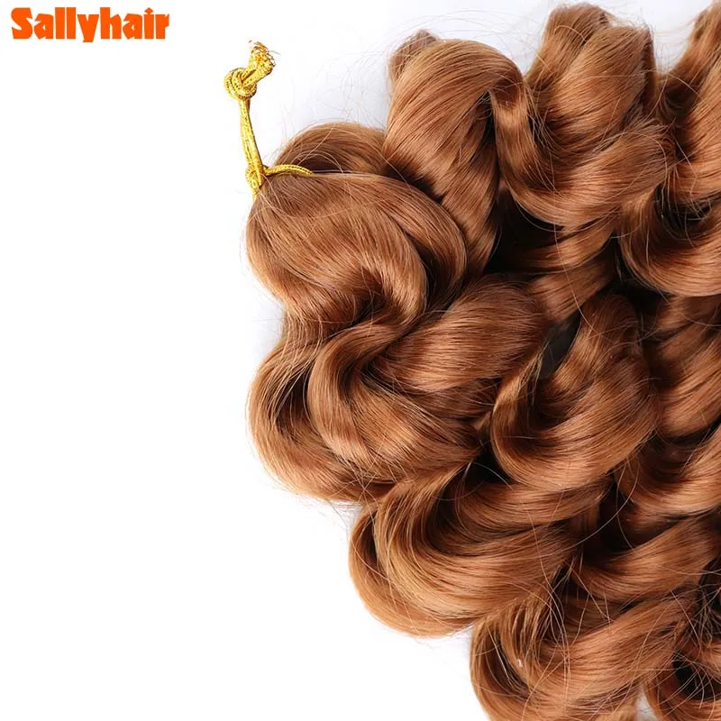 Sallyhair 12 pollici Water Wavy capelli sintetici all'uncinetto Ombre Hawaii Afro Curls intrecciare le estensioni dei capelli per le donne Ocean Wave Hair