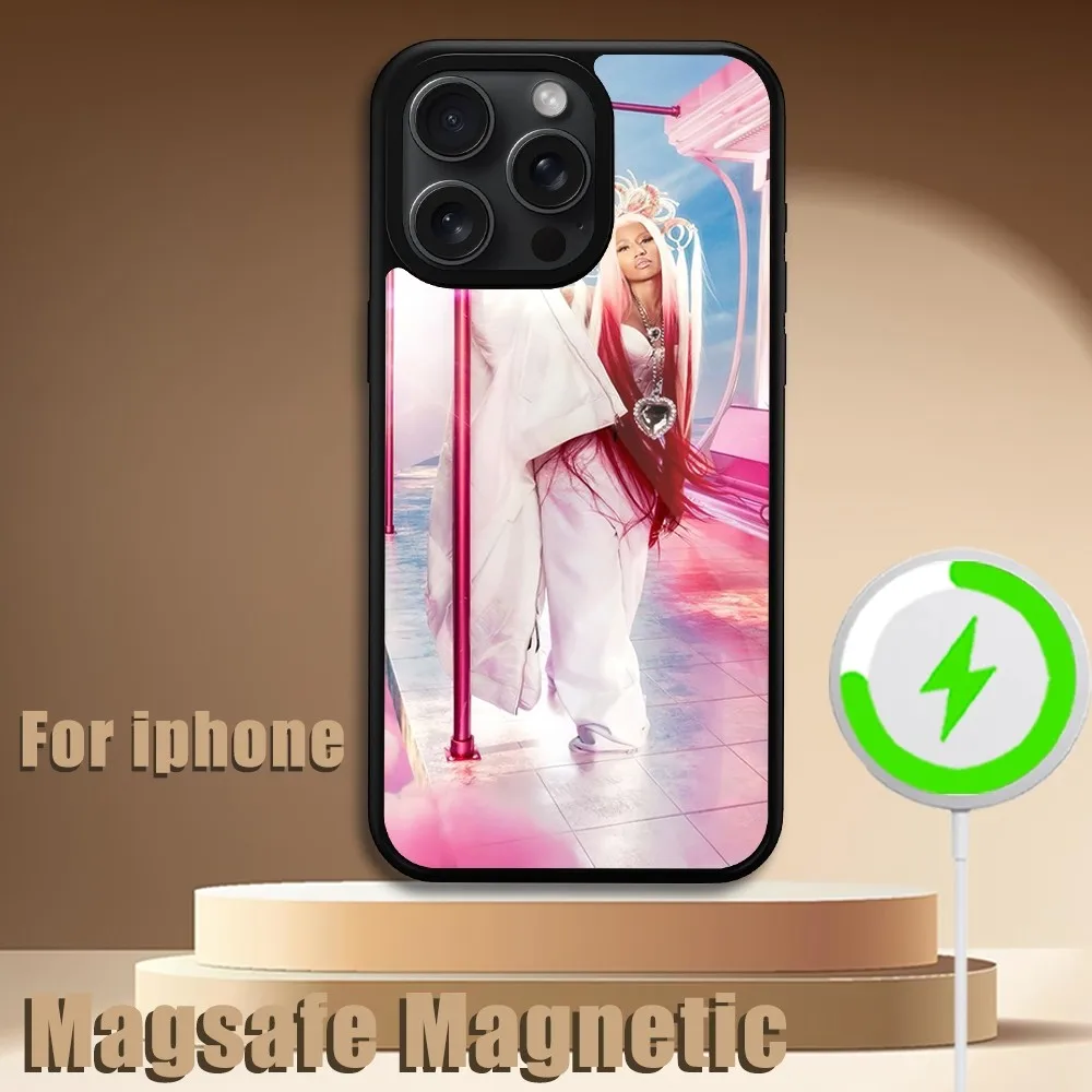 Nicki Minaj Rapper  Phone Case For iPhone 11 12 13 14 15 Plus Pro Max Magsafe Magnetic Wireless Charging Cover