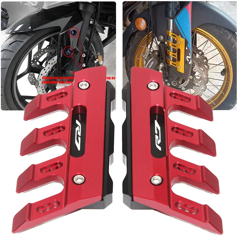 Motorcycle Mudguard Front Fork Protector Guard Block Front Fender Anti-fall Slider Accessories For YZFR7 YZF-R7 r7