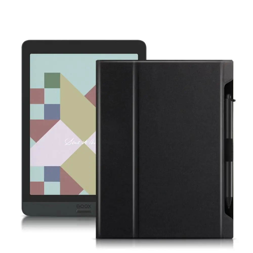 Foldable E-Reader Case Paste Type with Pen Slot Folio Cover Leather Anti-fall for Onyx BOOX Nova 3Color/3/2/1/Air