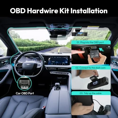 Original BOTSLAB OBD Hardwire Kit Stromkabel Exklusiv für BOTSLAB Dashcam G980H/G300H/HK40/HK30 Unterstützt Parkmodus – Detail 2