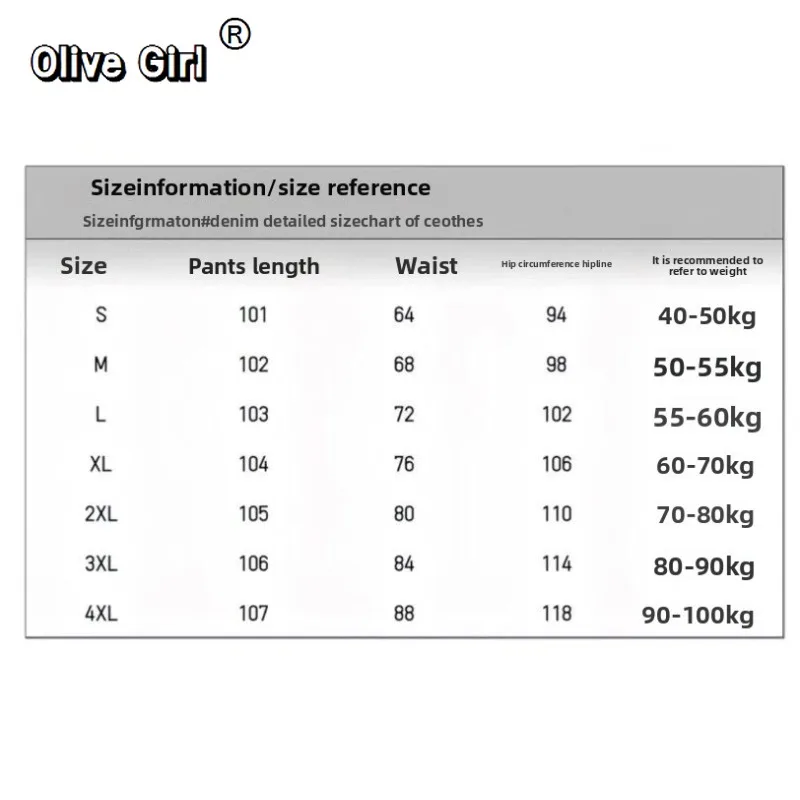 Olivegirl Women's Jeans Denim American Vibe Retro Bow Lace Jeans Women's Trousers Plus Size Hotsweet Girl Loose Wide Leg Pants
