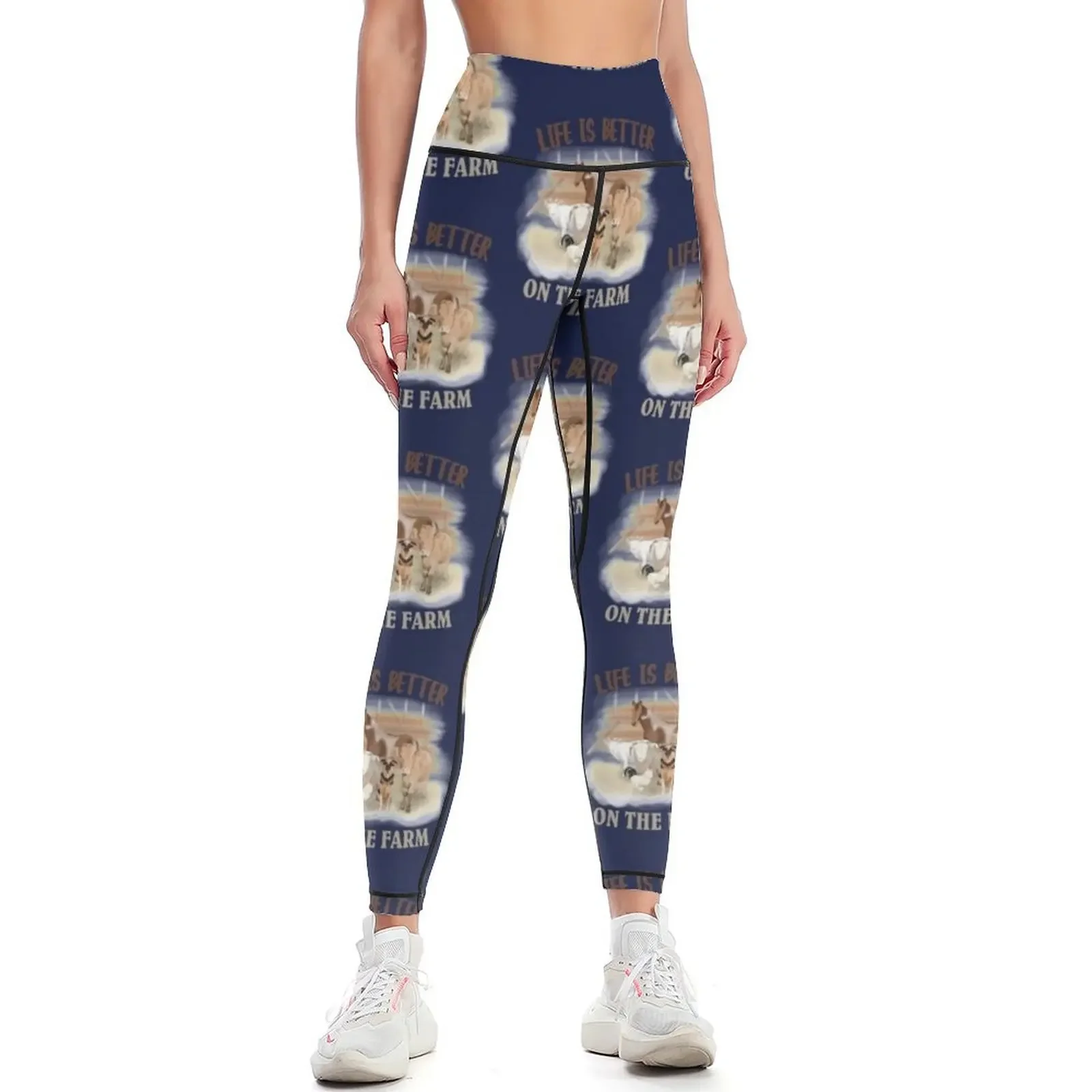 

Life Is Better On The Farm Leggings jogging pants Women's pants Sportswear woman gym Golf wear Womens Leggings