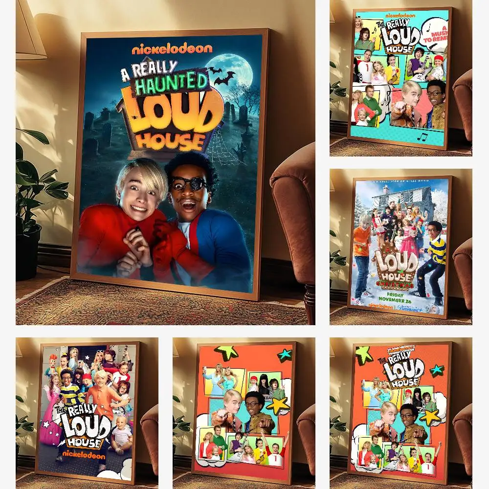 ملصق R-Really Loud House عالي الدقة على الحائط اللاصق المقاوم للماء وغرفة المعيشة المنزلية وغرفة النوم والديكور الجمالي