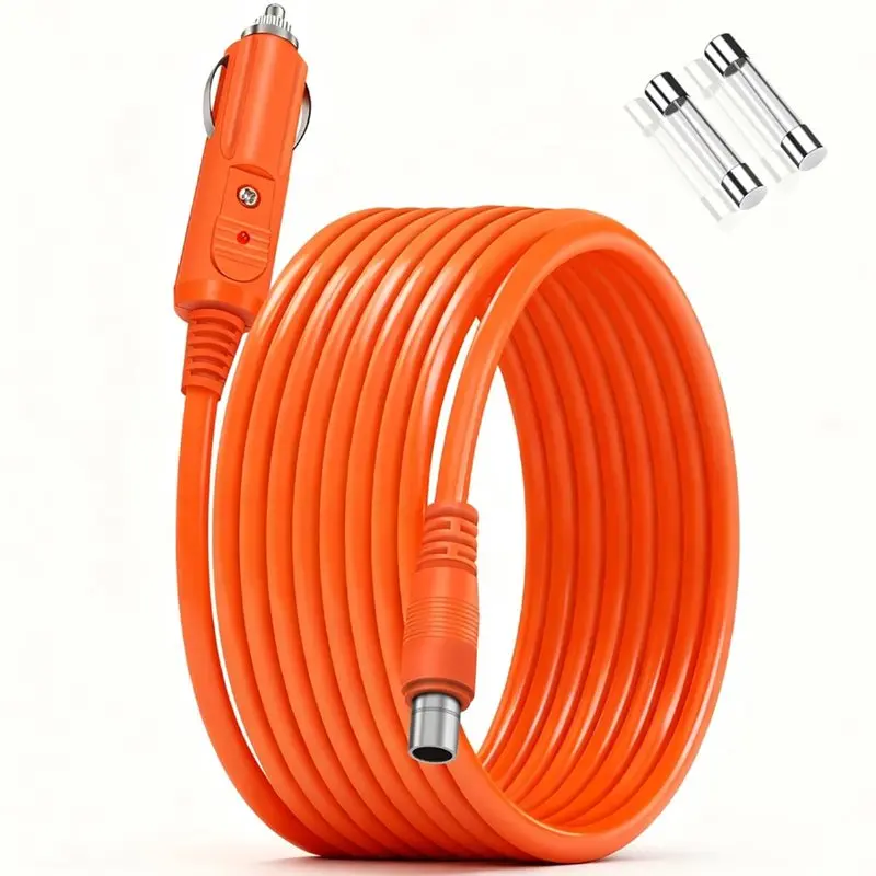 MOPHE-For Jackery Explorer 1000Pro/2000Pro/3000Pro 10FT Car Charging Cable- DC8020 14AWG Car Cigarette Lighter Power Cab
