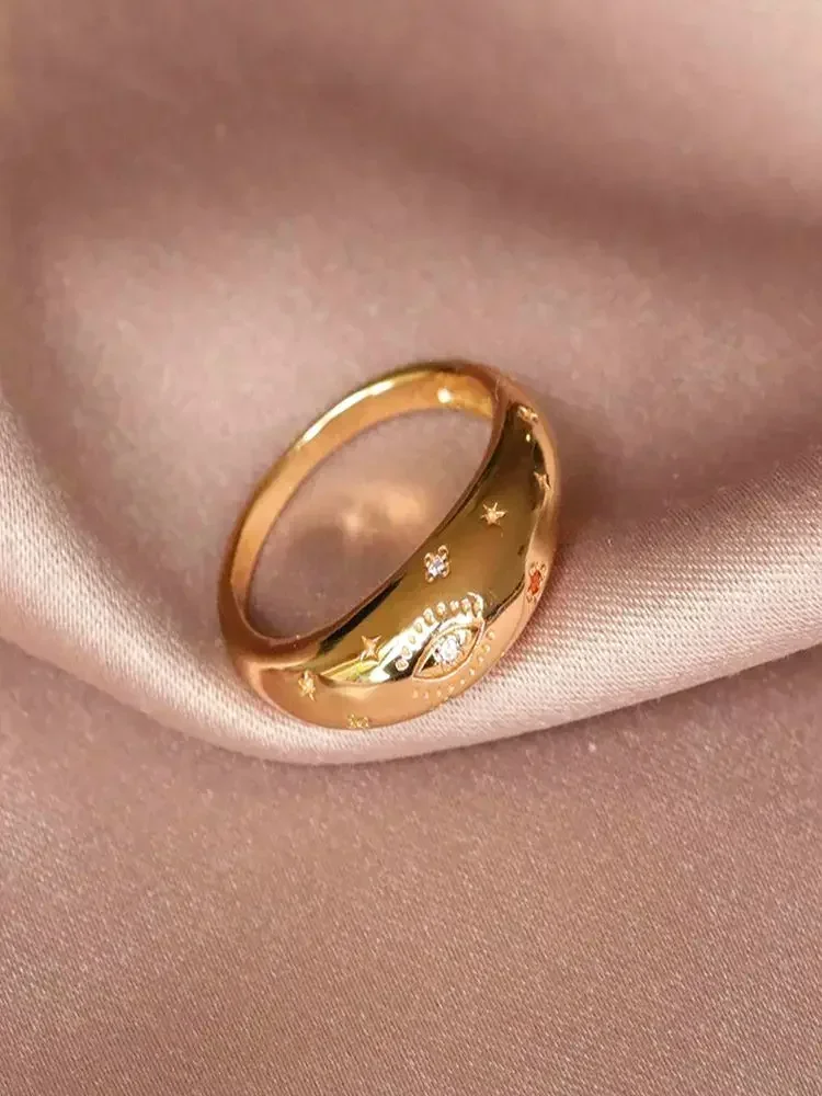 Pozłacane 24-karatowym złotem srebrny Bling minimalistyczny wiele stylów CZ palec serdeczny dla zakochanych rocznica pierścionek zaręczynowy prezent Fine Jewelry — zdjęcie 2