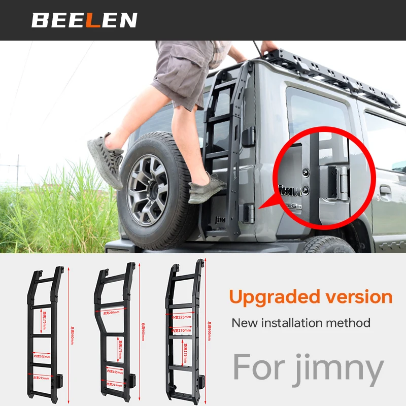 

For Suzuki Jimny JB64 JB74W 2019 2020 Protective Frames Car Rear Door Tail Door Ladder Protection Framework Exterior Accessories