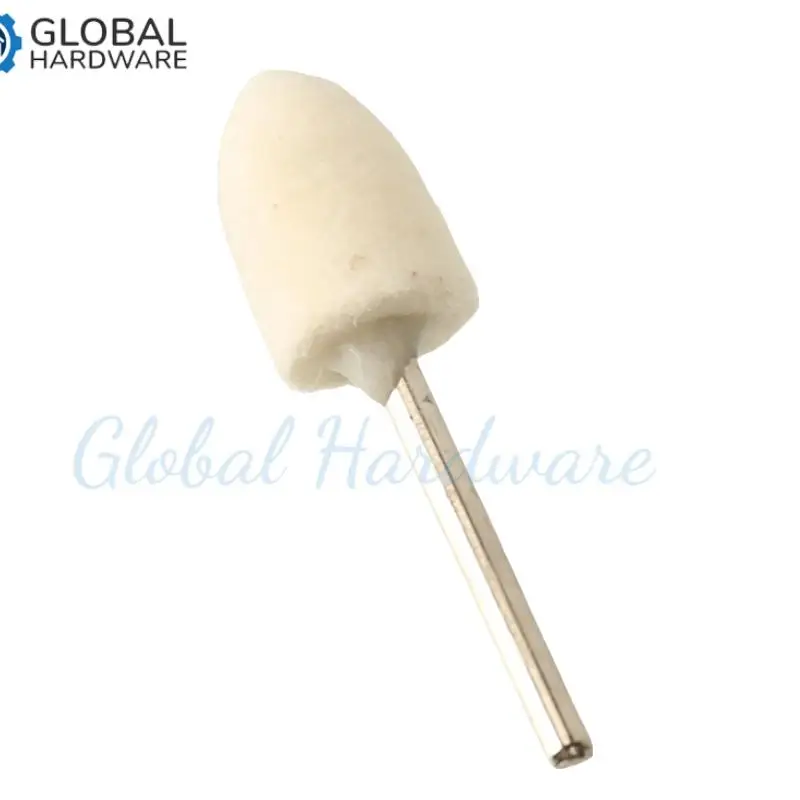 Wool Felt Mounted Polishing Buffing Wheel OD 12mm grinding head For Dremel Drill Rotary Tool 3mm Shank