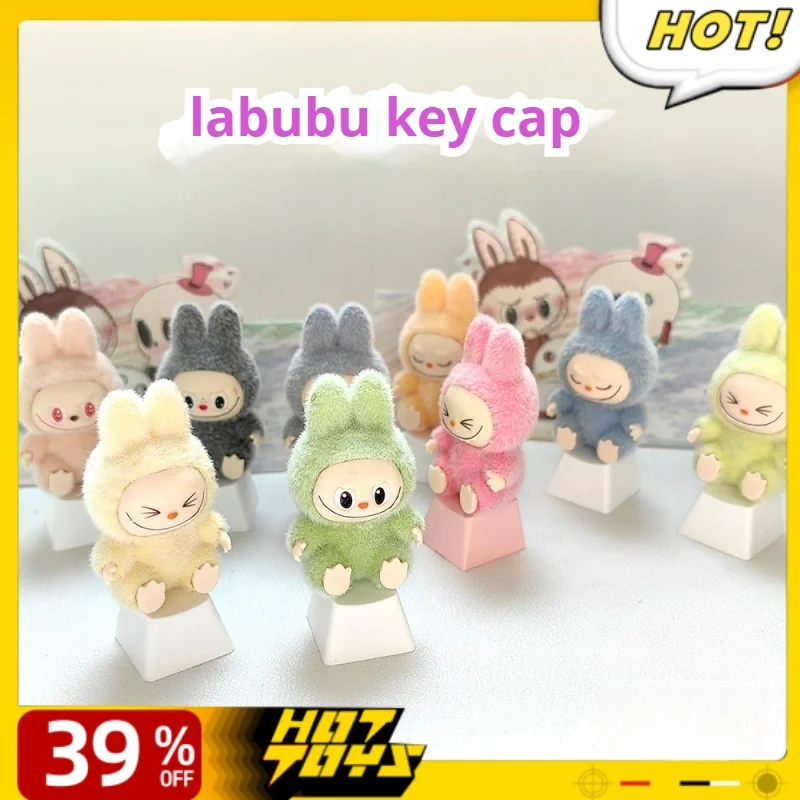 Kawaii Labubu Keycaps Mechanische Toetsenbord Keycaps Zimomo Aangepaste Creatieve Diy Keycaps Doorschijnend Toetsenbord Decoratie Geschenken