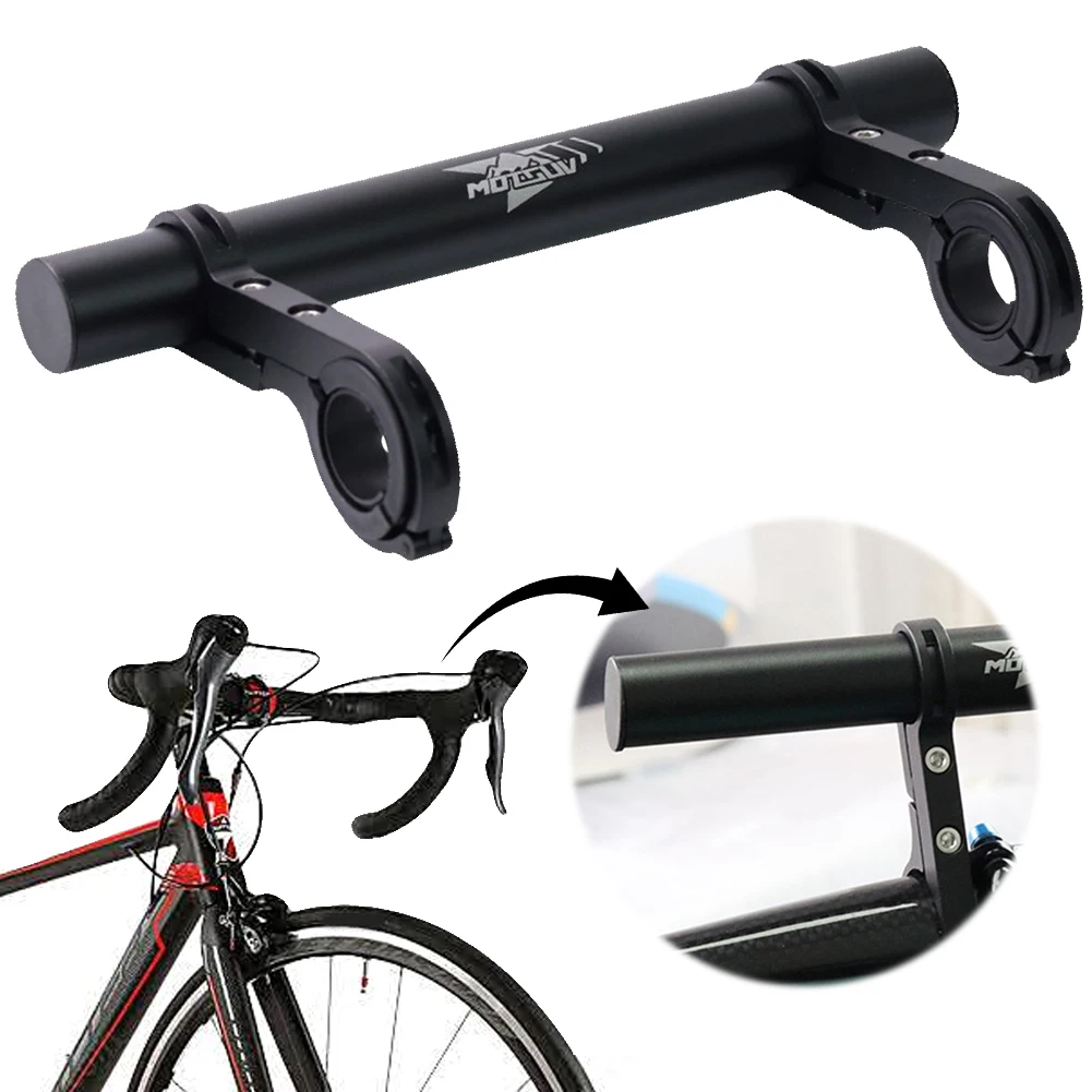 Bicycle Handlebar Extended Bracket Aluminum Alloy Handlebar for MTB Bike Headlight Mount Bar Holder Bicycle Accessories 10-30cm