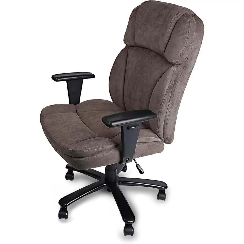 

Ergonomic High Back Office Chair for 400 lbs Capacity, Adjustable Armrests, Suitable for Home or Work (Brown)