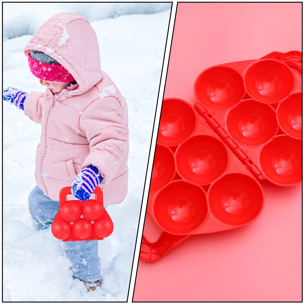 4 stks Clip Speelgoed Kinderen Winter Plezier Sneeuw Speelgoed Draagbare Fight Tool Plastic Druk Zand Schimmel Strand Speelset Spel