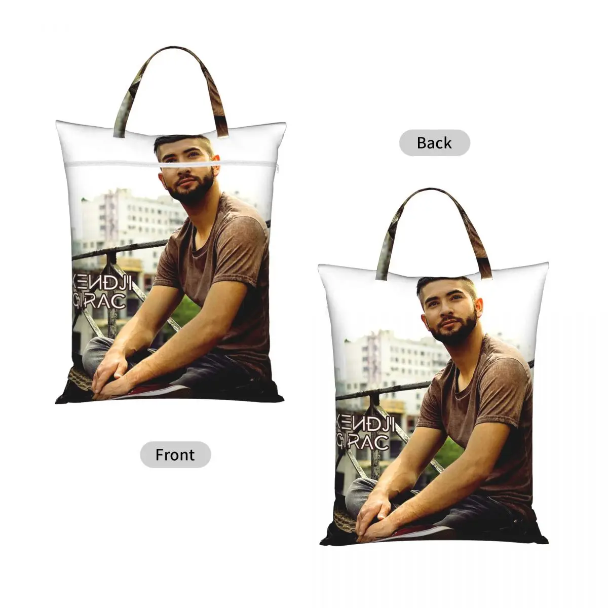 Bolsa de lavandería de viaje Kendji Girac Gitano, impermeable, reutilizable, para ropa sucia, gimnasio, yoga, vacaciones, cesta de lavado