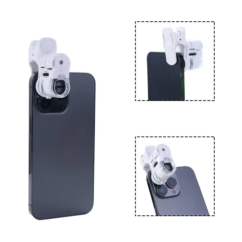

Detector Optical Microscope Cell Phone Clip Magnification Microscope Magnifying Glass Clip Microscope Mobile Phone Microscope