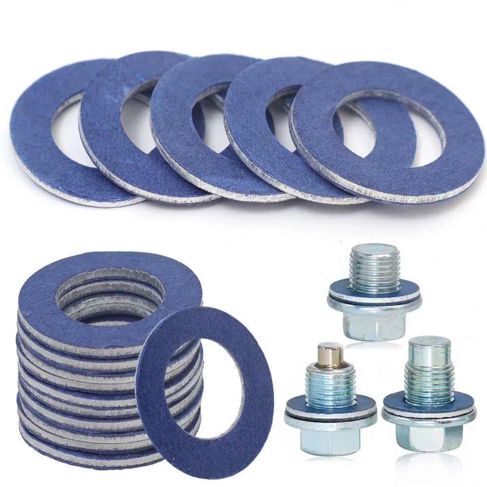 Car Oil Drain Plug Gasket Oil Pan Sealing O-Ring Washer Oil Drain Plug Gaskets for Toyota Camry Corolla Auto Parts #90430-12031