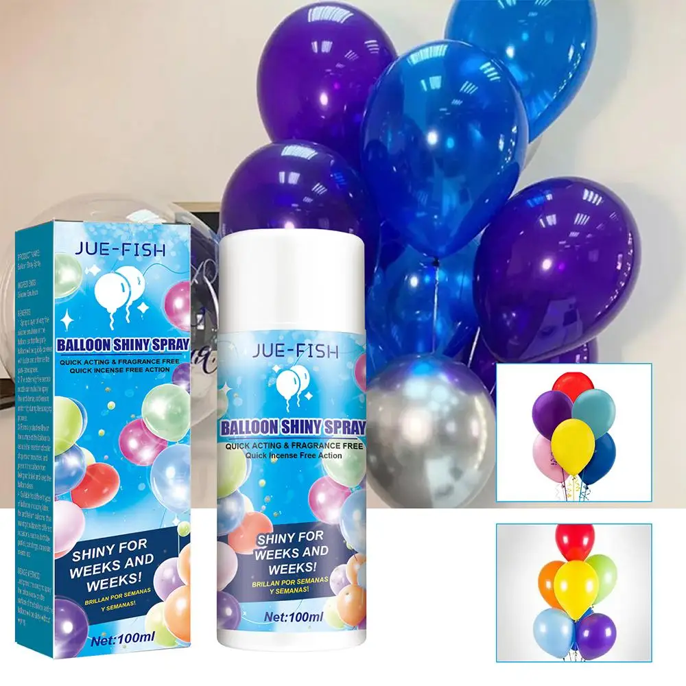 100ml Balloon Shiny Spray Anti Fading Polish Restore Ballon Spray Brightener Gloss Decoration Party Enhance Atmosphere Ball D0P7