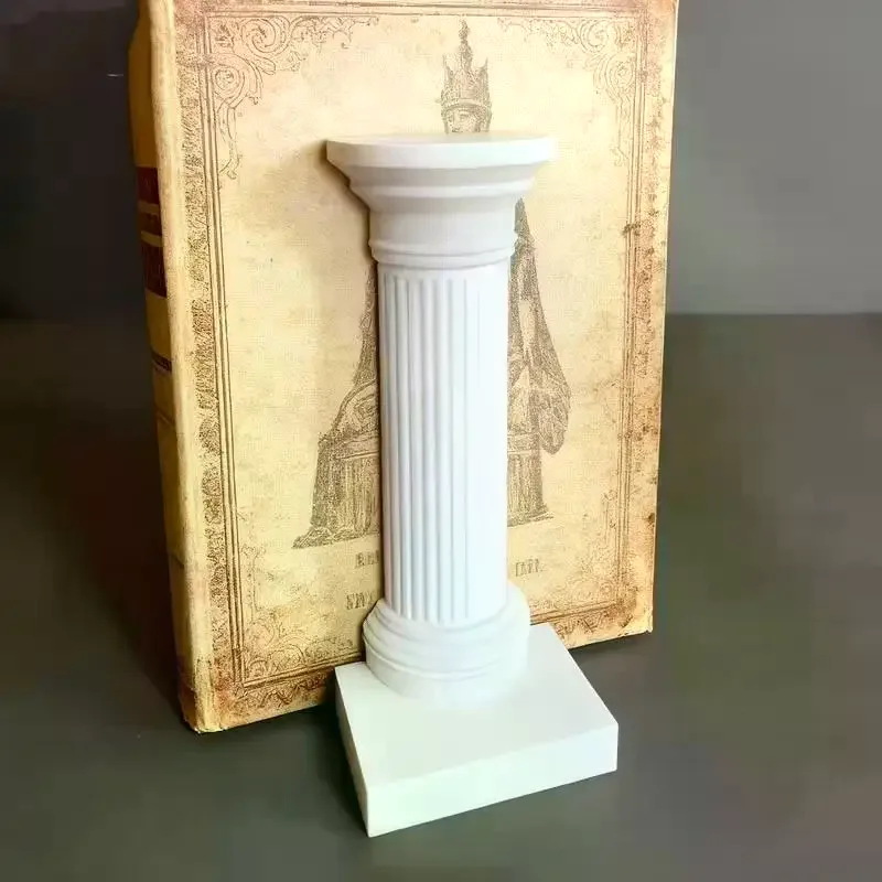 2pcs 3D Printed Column Bookends – Minimalist Book Stand, High-Quality Desktop Decor, Study Office Gift