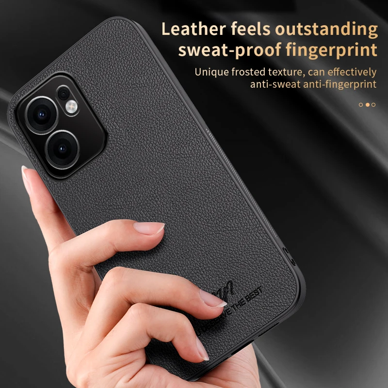 Magsafe Leather Case for Oppo Reno13 F 4G 5G Car Magnetic Holder Wireless Charging Silicone Phone Cover Reno13F CPH2701 CPH2699