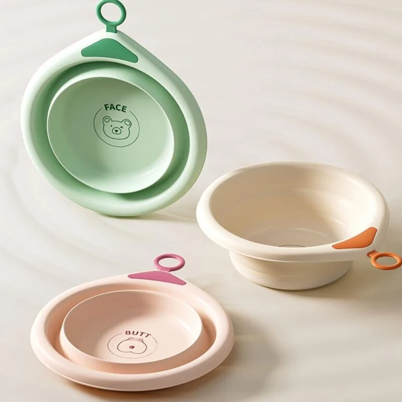 

M76C Многоразовый умывальник для младенцев Многоцелевой поддон для купания Складной удобный для хранения