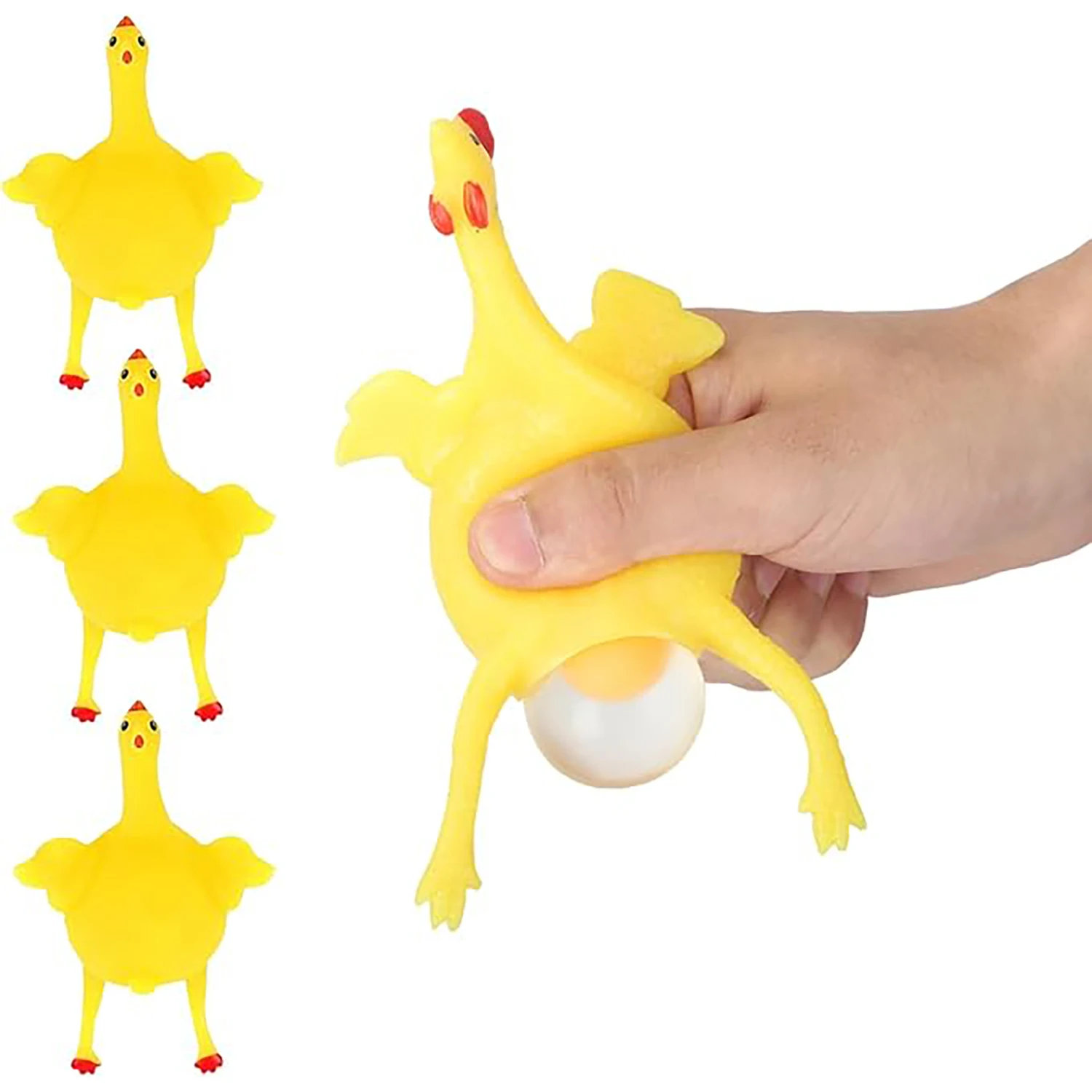 

Креативный игрушечный брелок для вентиляции курицы под курицей, яичный куриный розыгрыш, забавное сжимание и снятие стресса, пародия артефакт