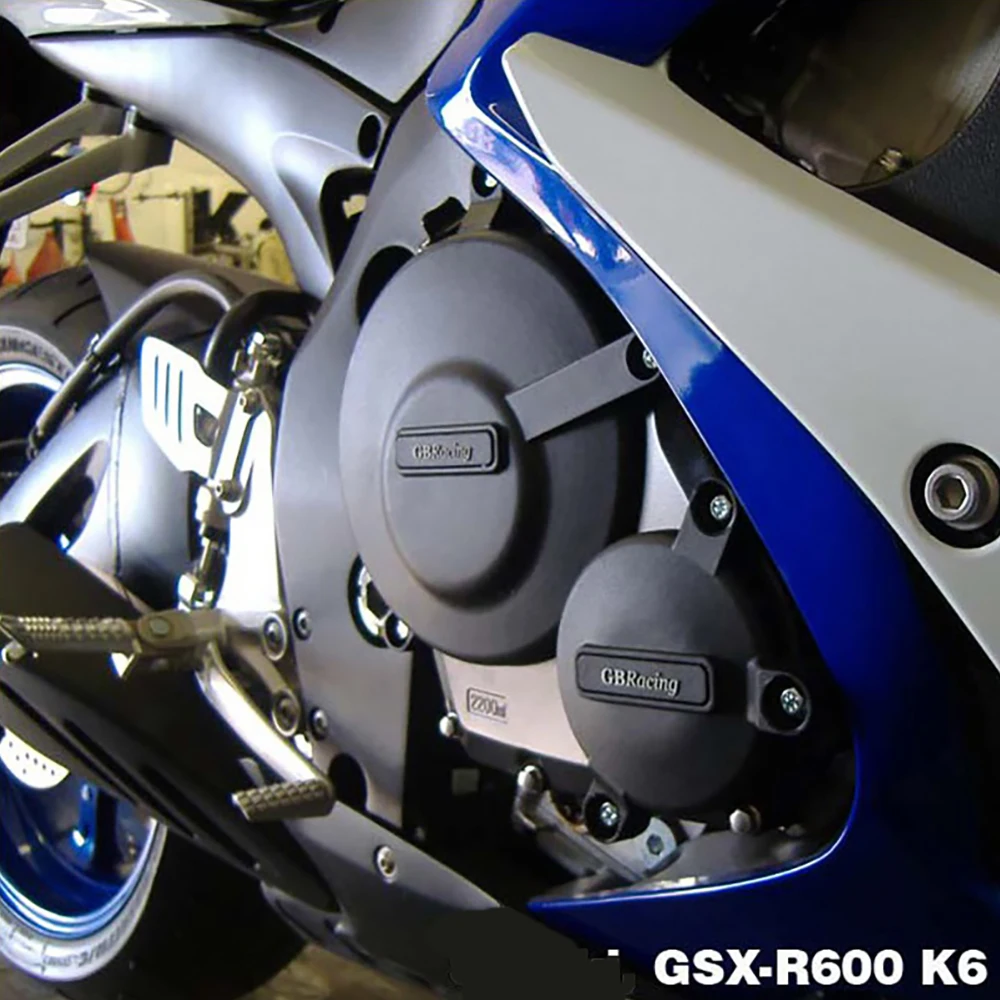 For Suzuki GSXR600 GSXR750 GSX-R 600 750 2006-2026 K6 K8 K11 Motorcycle Engine Cover Clutch Cover Protection Set Accessories