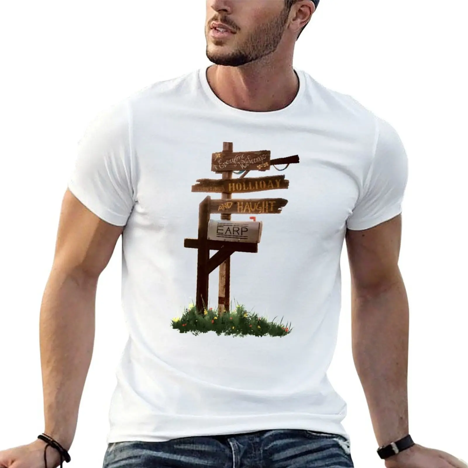 

Everyone Welcome Wynonna Earp T-Shirt cotton graphic tees funny costumes men clothing
