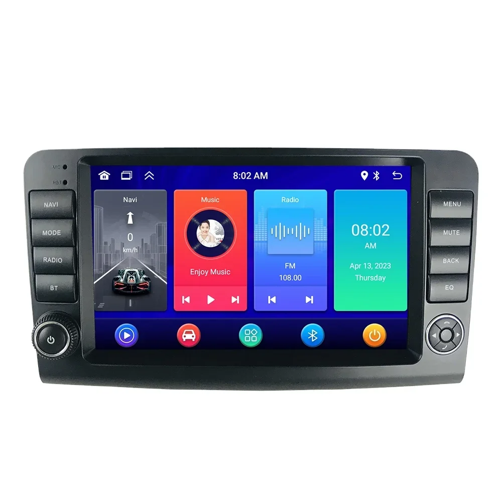 2DIN 7inch Display Car Android Screen For Mercedes Benz ML GL W164 ML350 ML500 GL320 2006-2009 Radio Multimedia