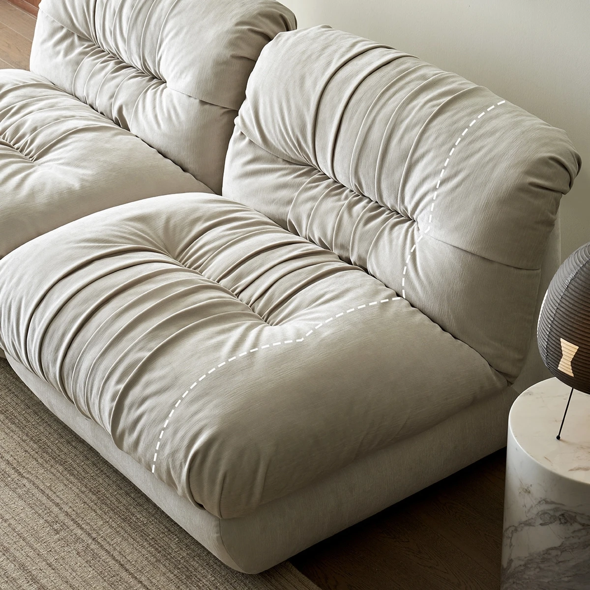 &c Modern Designer Combination Module Sofa for Living Room Study Hotel Apartment Villa Free Combination Cloth Art Furniture