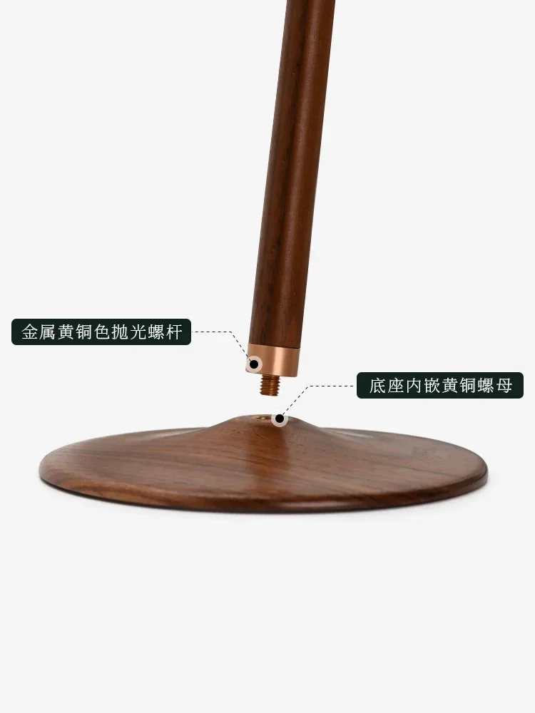 Walnut headphone display stand, solid wood headset hanger, Internet café simple