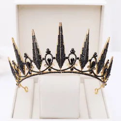 Baroque Crystal Tiaras And Crowns For Women Rhinestone Prom Diadem Crown For Women Bridal Wedding Hair Accessories Jewelry Crown
