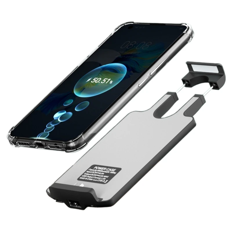 6800/10000mAh Power Bank Battery Charger Case For IPhone For Samsung S23 For Huawei For Xiaomi Portable External Charger Case