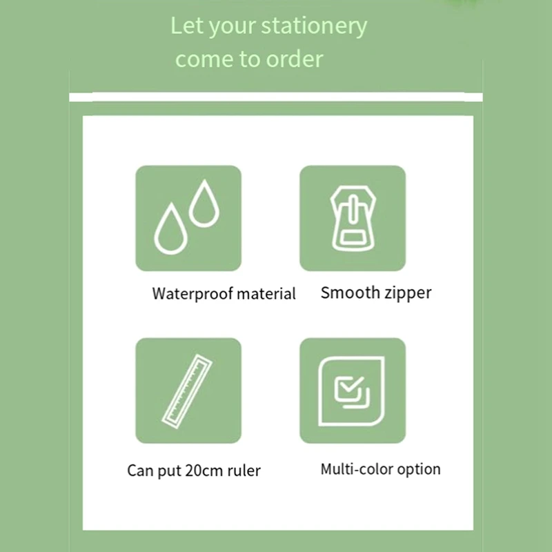 Sac à Crayons Macaron à Double Couche, Étui de Rangement pour Poudres