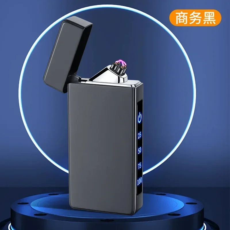 2024 Innovative Replaceable Battery Type-c Fast Charging Dual Arc Lighter Windproof USB Intelligent Igniter Touch Sensor Lighter