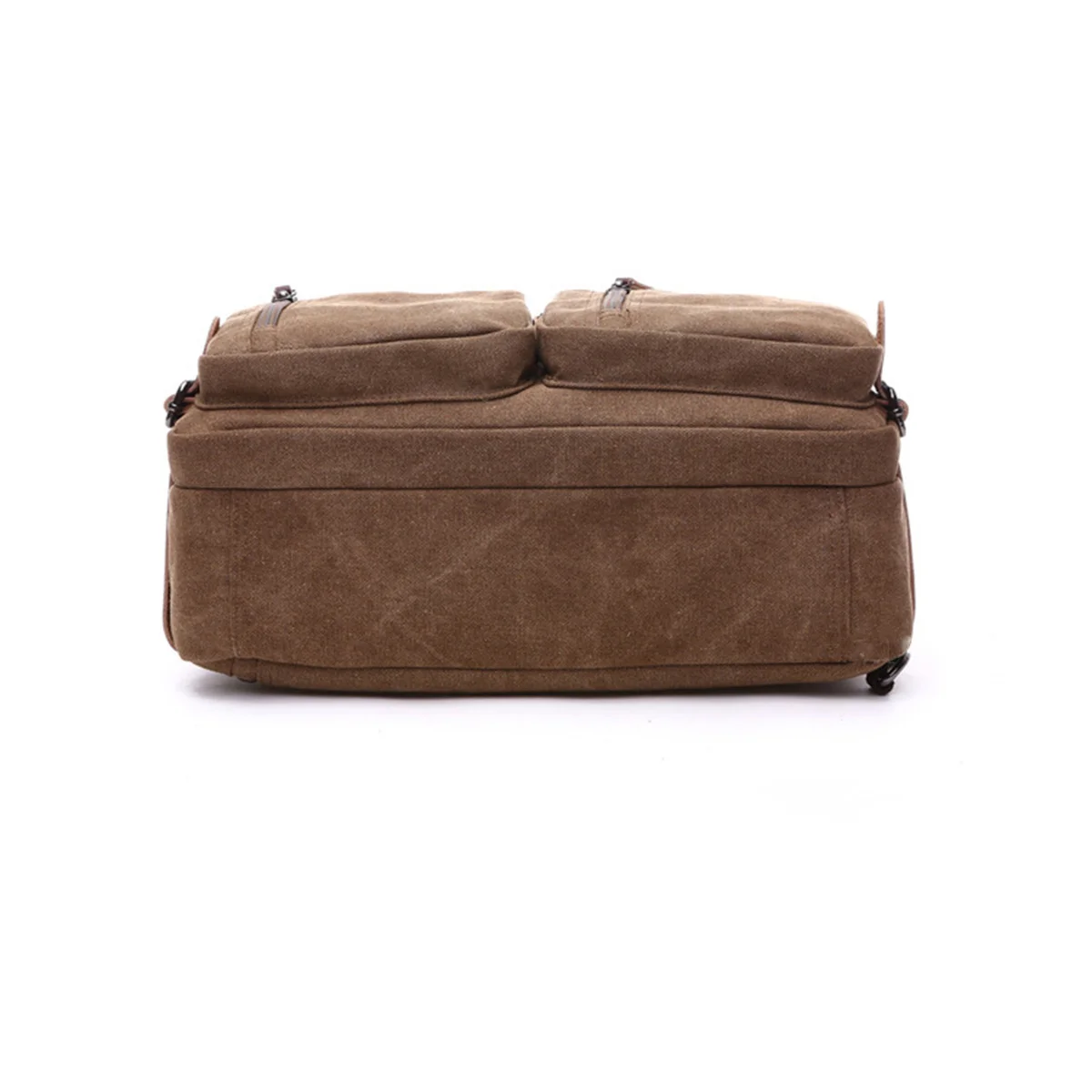 

Canvas Backpack 38.5X13X28.5Cm Vintage Laptop Rucksack For Men Women Large Capacity Briefcase Messenger Bag Business School