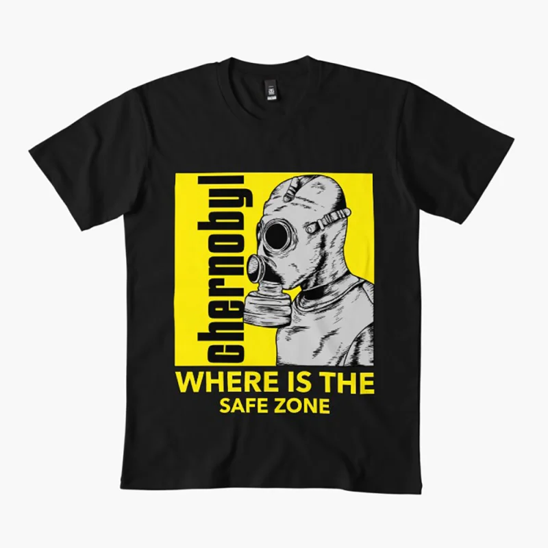 

Videogame Chernobyl Gas Mask 0306 Danger exclusion zone Nuclear disaster Retro gift t shirt Ghost City Pripyat Graphic Clothes