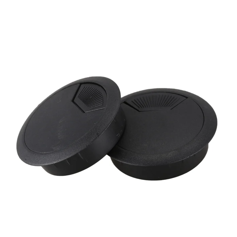 

TFTP-8 Pcs 50Mm Diameter Desk Wire Cord Cable Grommets Hole Cover Black