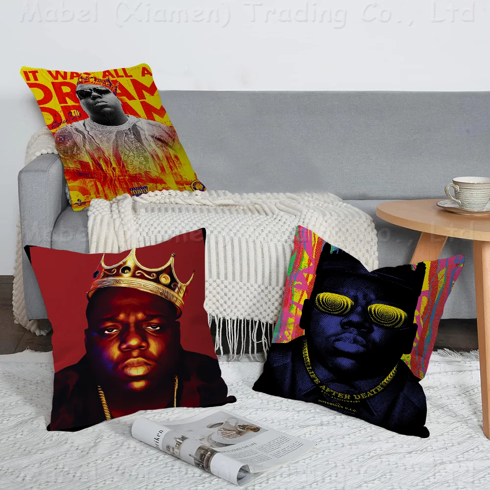 T-The N-Notorious B-B.I.G. Cushion Cover Decorative Pillow Sofa Home Decor Case Pillow Cases