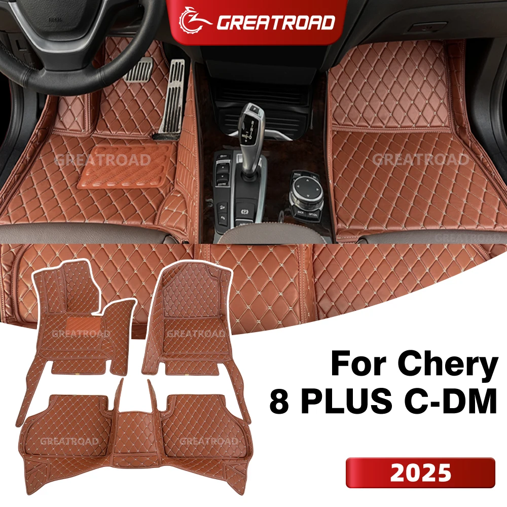 

GREATROAD For Chery 8 PLUS C-DM (5/7-Seat) 2025 Custom Car Floor Mat Auto Carpet Cover Interior Accessories