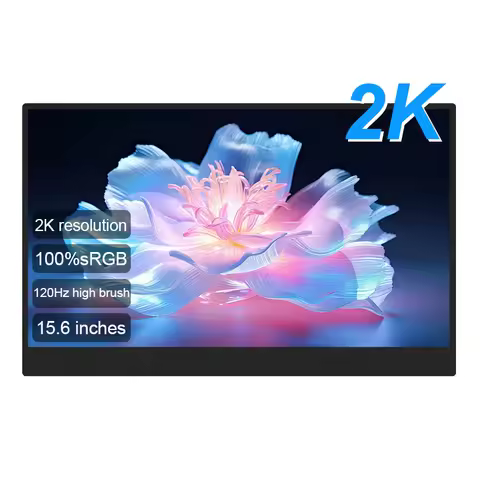 LANLIPU 15.6inch Portable Monitor 2K 120Hz 100%sRGB Gaming IPS Panel Display For Laptop PC Steam/Deck/Switch/PC/Mac/ Xbox PS4/5