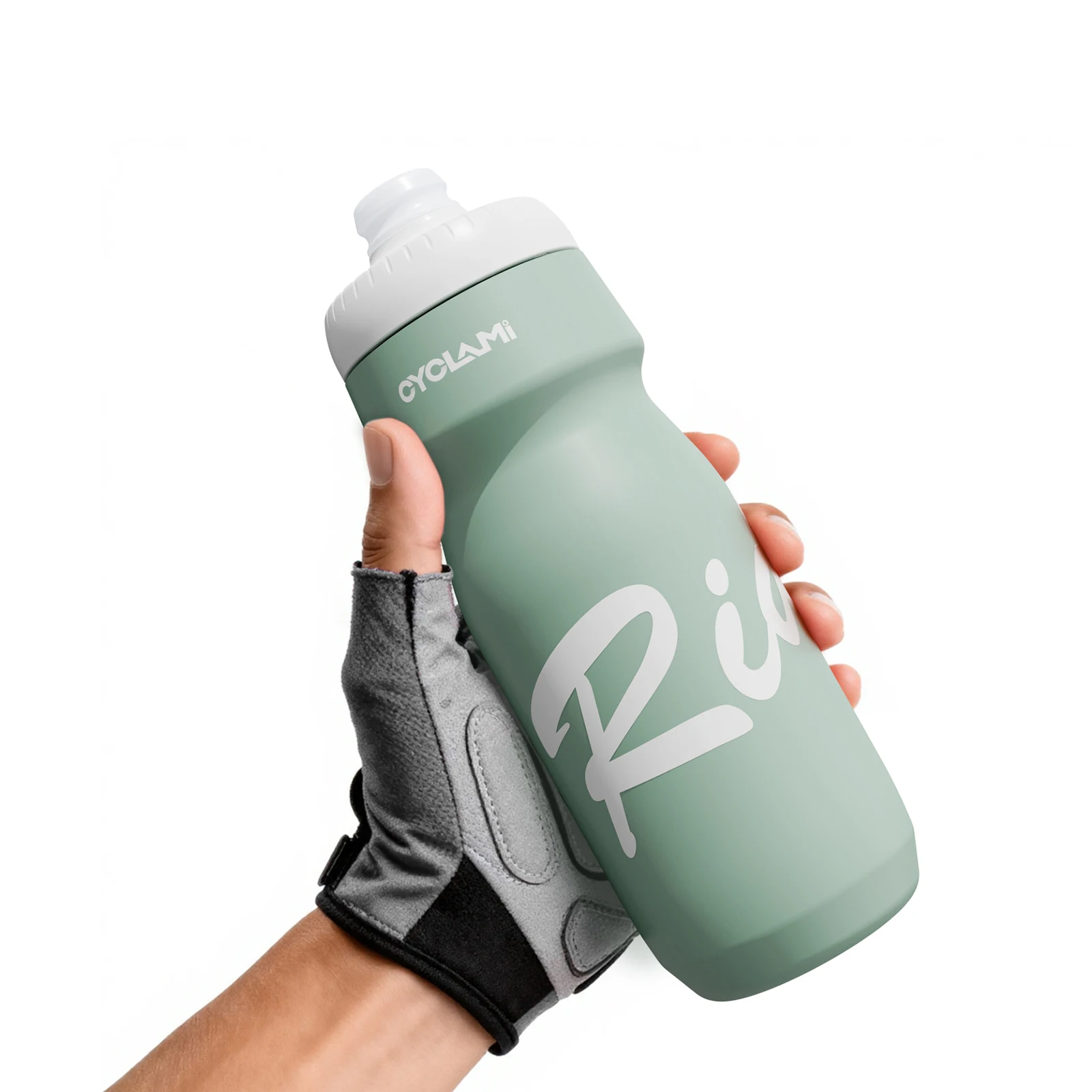 CYCLAMI Fahrrad-Trinkflasche 650ml Ultraleicht Auslaufsicher Quetschbar Geschmacksneutral für Camping Wandern Sport Fahrrad