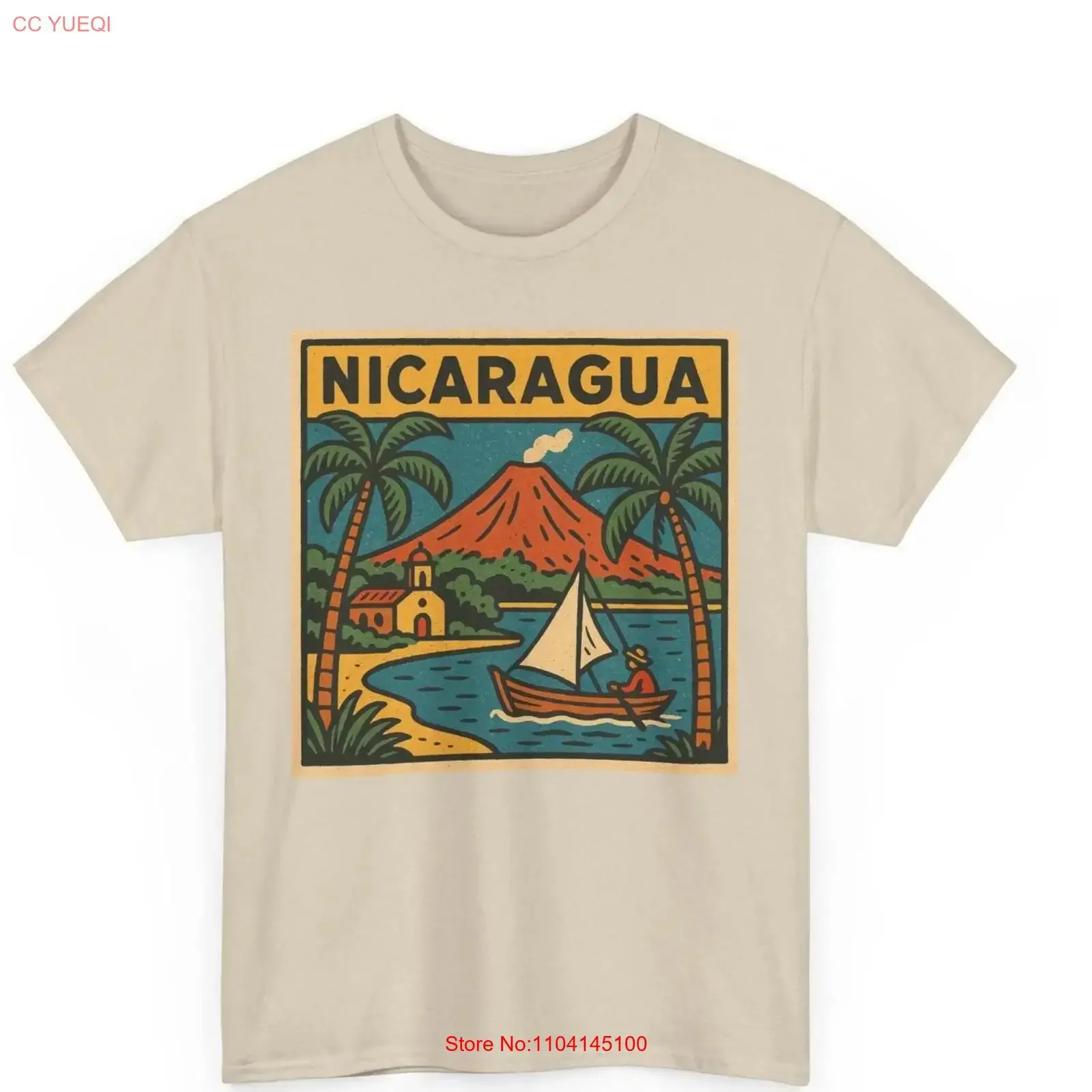 

Футболка с комиксами Никарагуа в стиле ретро, винтажная, центральная Америка, путешествия, смелая культура для него, ее странствующей душа, винтажная, вымытая, слегка
